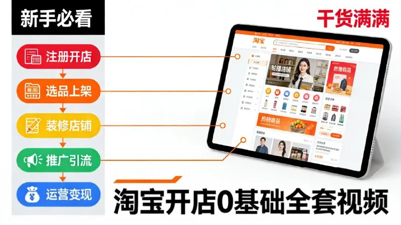 淘宝开店0基础全套视频